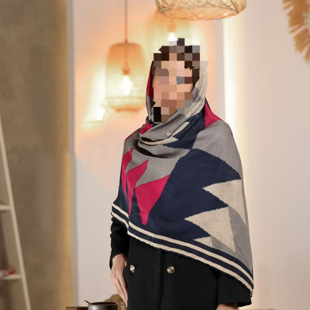 روسری نخی تابستانه خنک دور دست دوز ارسال رایگان