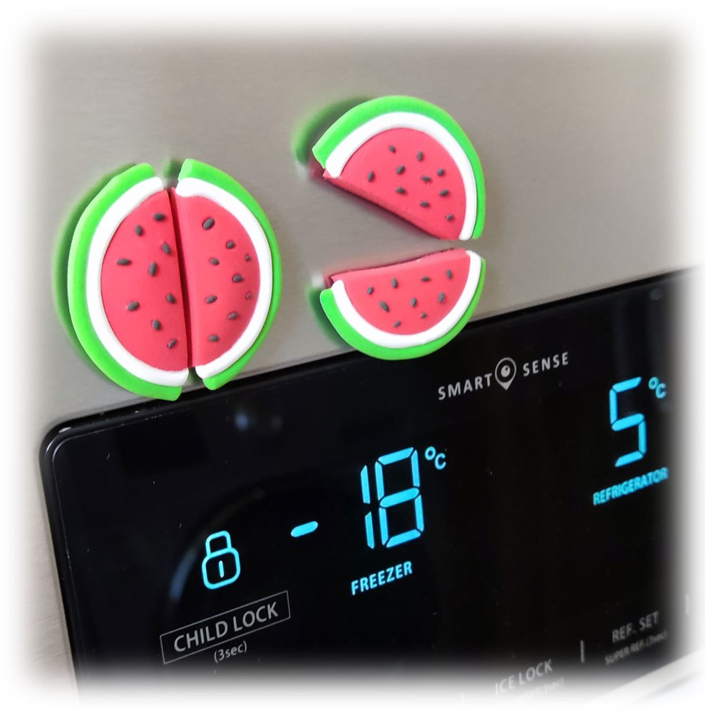 مگنت طرح هندوانه یلدا کد MK186 مجموعه 4 عددی