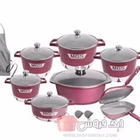 سرویس قابلمه ام جی اس 17پارچه چدن گرانیت MGSباضمانت  و آماده ارسال