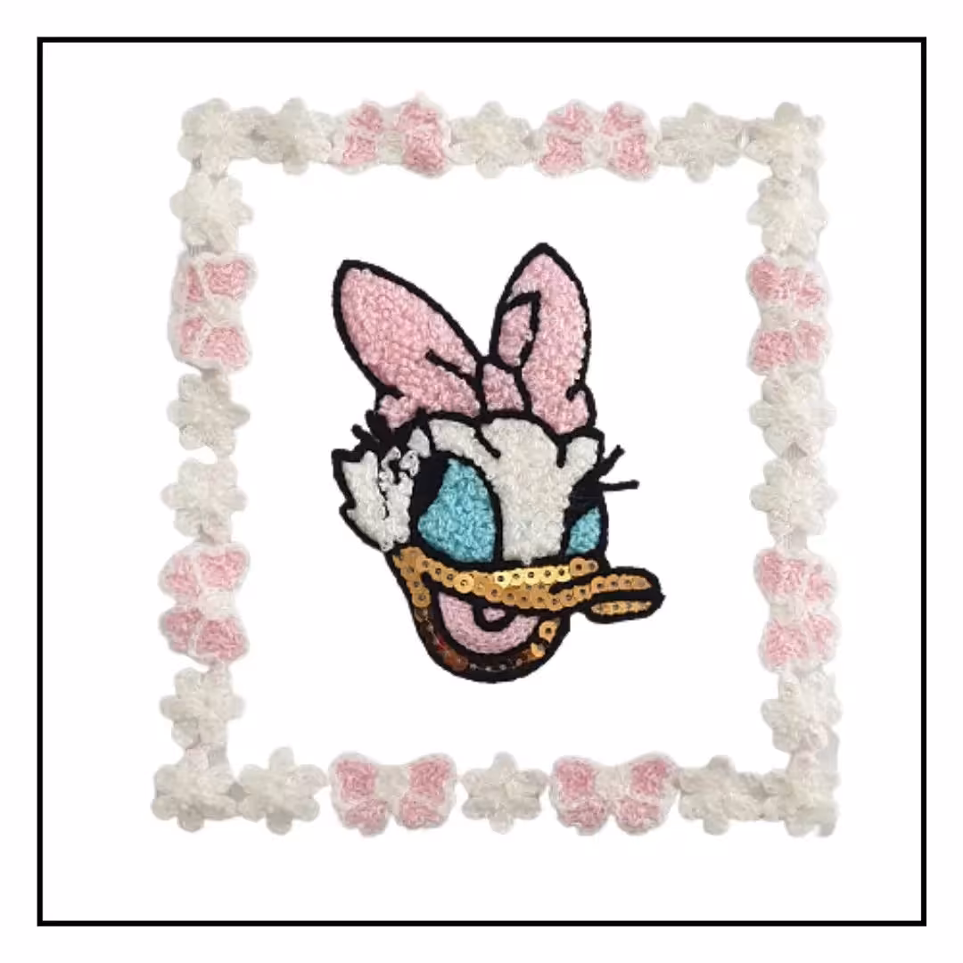 استیکر پارچه  و لباس مدل حرارتی طرح اردک دخترانه