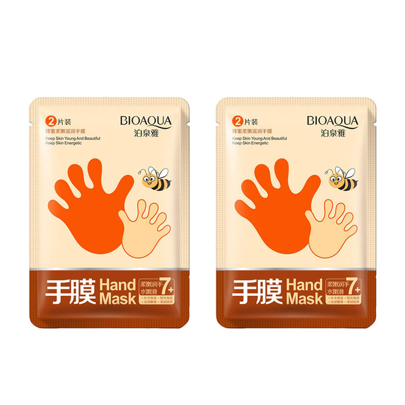 ماسک دست بایو آکوا مدل عسل وزن 35 گرم مجموعه 2 عددی