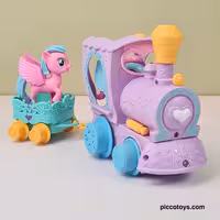 قطار پونی رنگ بنفش مدل P/88500/BN