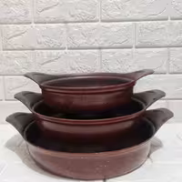 سرویس تابه  سه پارچه، دو دسته دیگ چف 