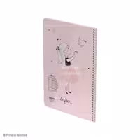 دفتر فنری 60برگ مجلد وزیری فانتزی الیپون کد 227