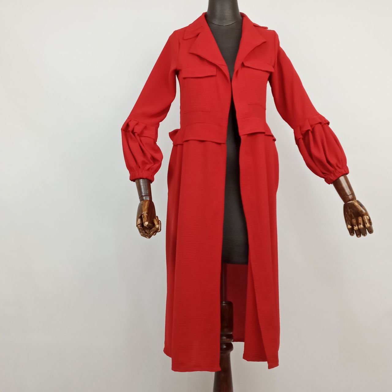 مانتو مدل پیلی دار جیب روی سینه
کد H 5017