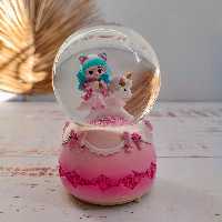 گوی موزیکال متوسط دختر تک شاخ سوار 