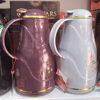 فلاسک 1 لیتری شیشه صورتی ون پارس