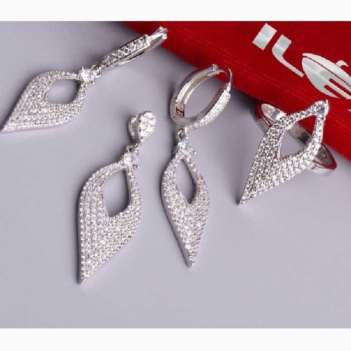 نیمست جواهرنقره 925 روکش اب طلارنگ ثابت