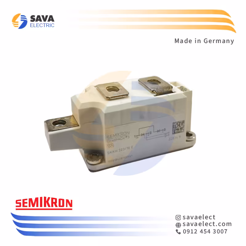 خرید دیود تریستور 320 آمپر 1600 ولت SKKH 323 سمیکرون آلمان | ساوا الکتریک