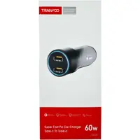 شارژر فندکی 60 وات دو پورت ترانیو مدل C24