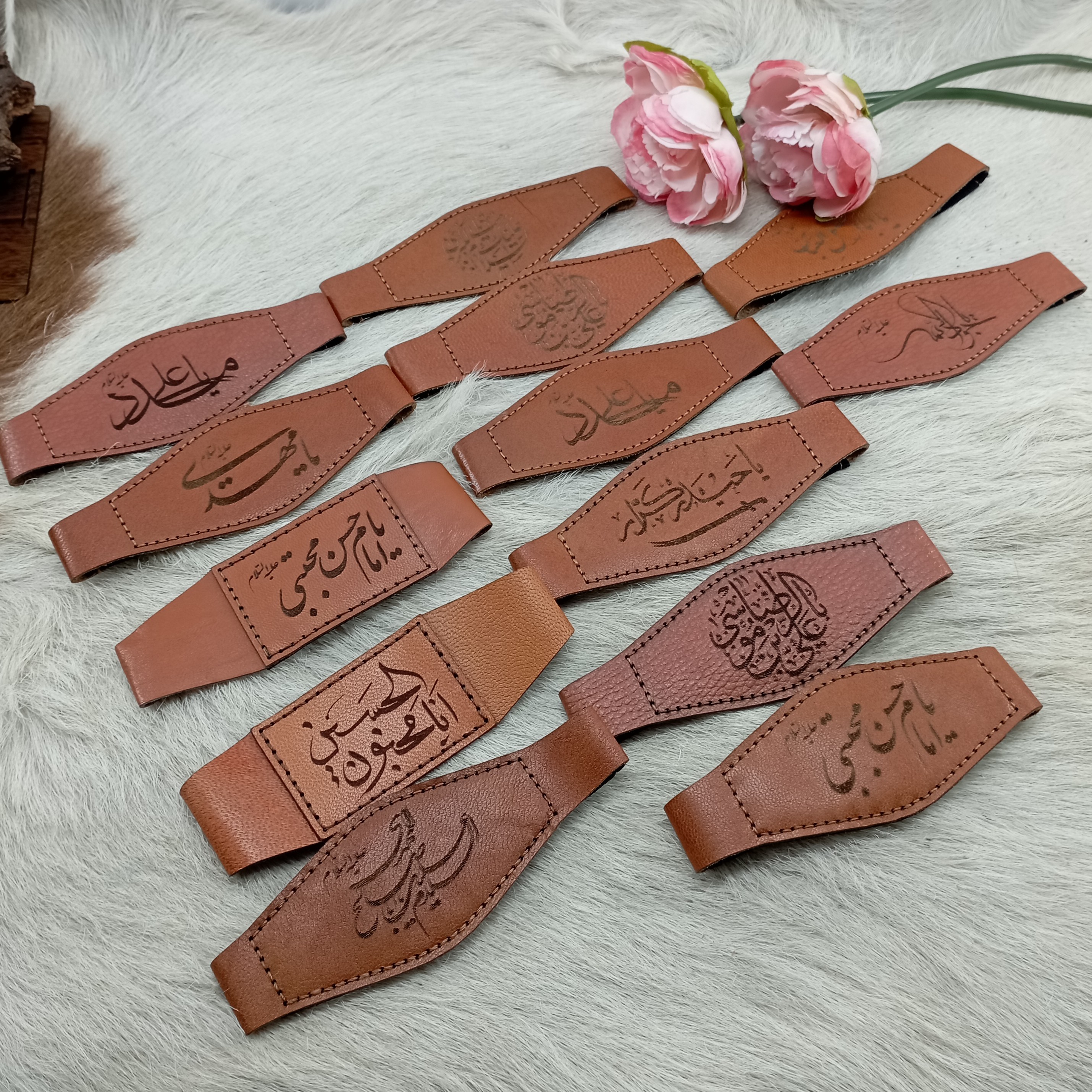 بازوبند حکاکی شده ارسال رایگان 12عددی