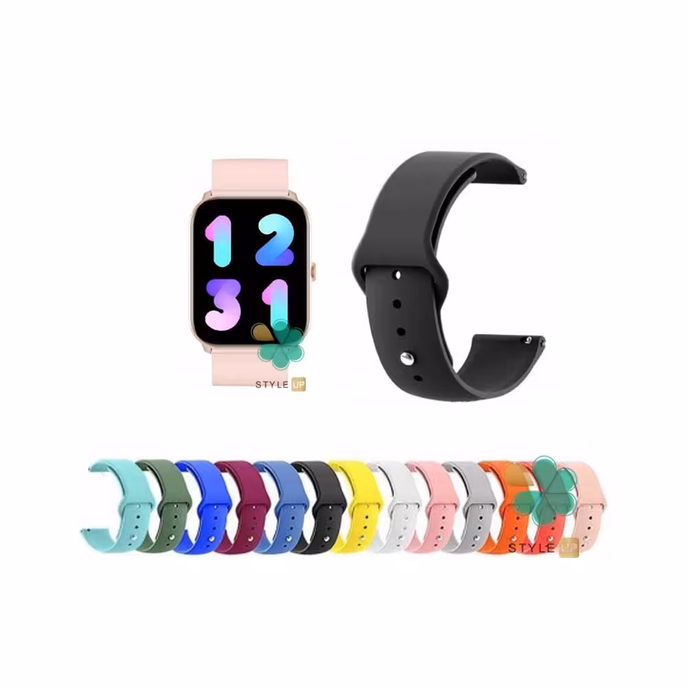 بند سیلیکونی ساعت شیائومی IMILAB W01 مدل دکمه ای