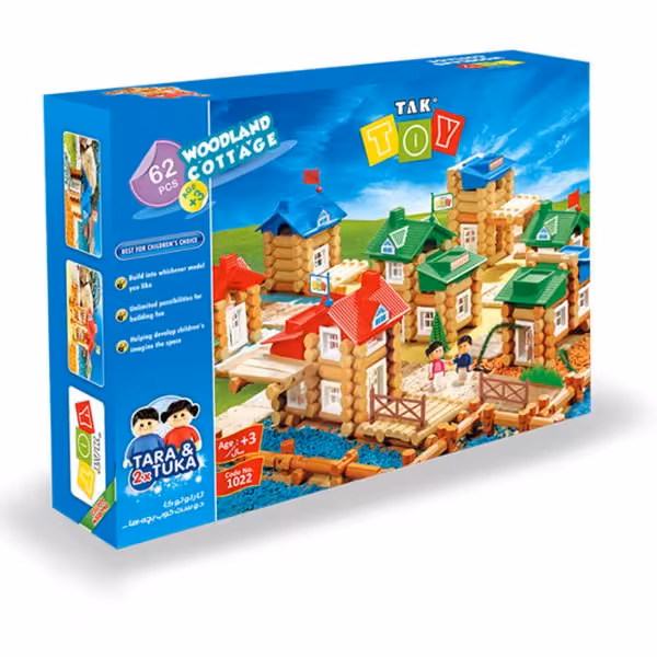 اسباب بازی کلبه جنگلی 62 تکه برند تک توی