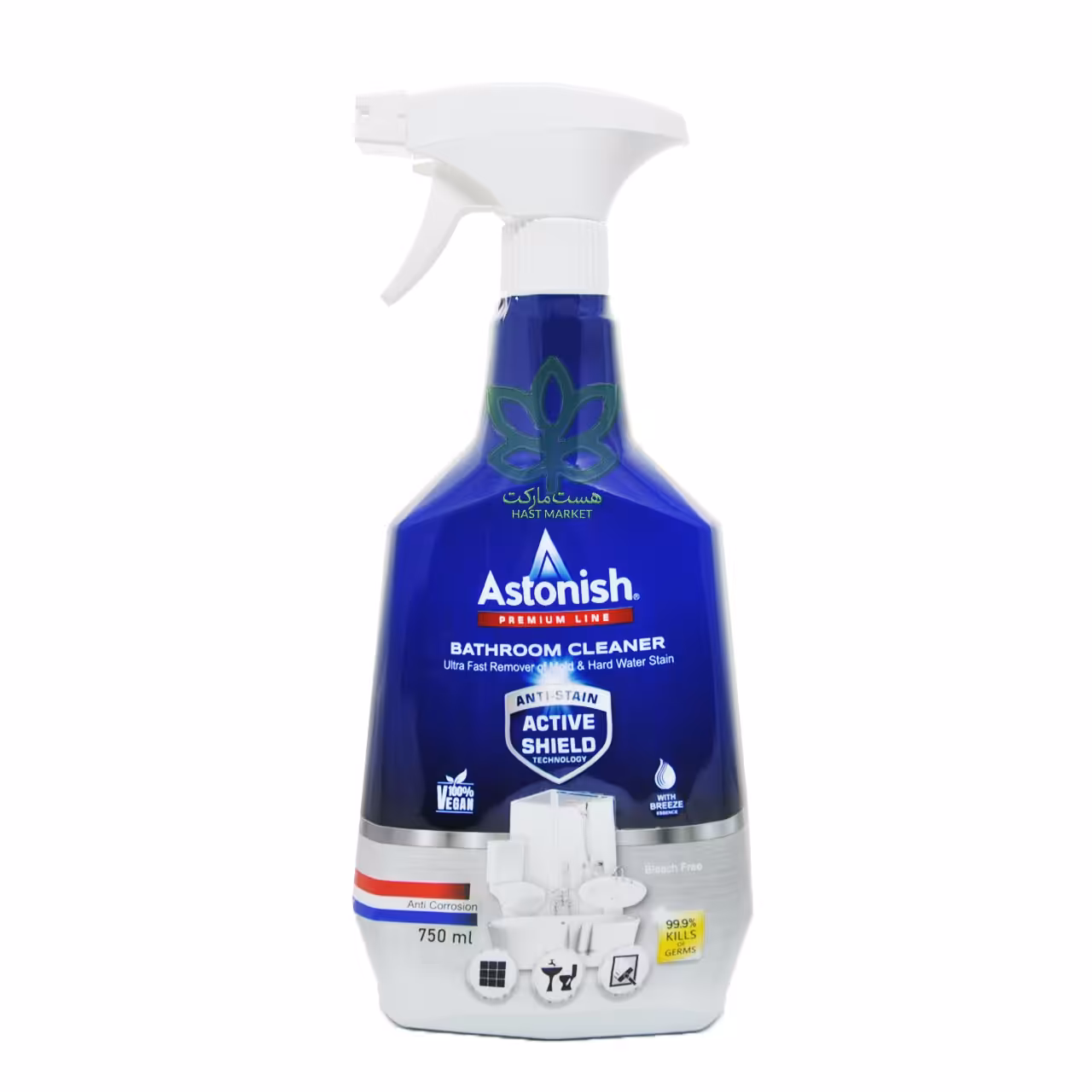 اسپری پاک کننده و جرمگیر فوری شیرآلات حمام 750 میل استونیش - astonish