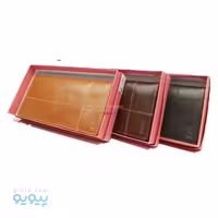 کیف پول چرم گاوی RAYA دو لت با جعبه