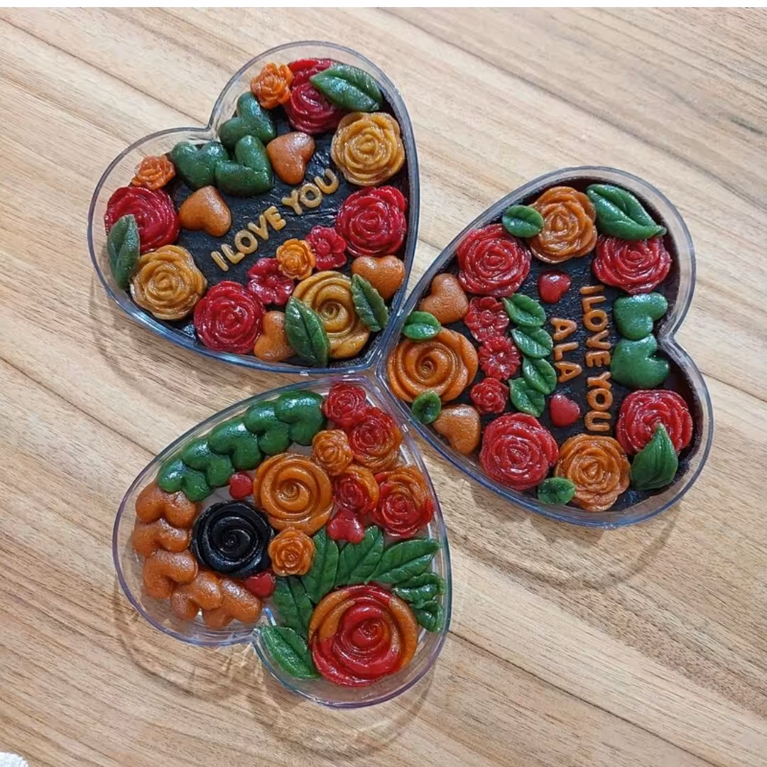 باکسه قلبی شیک و بصرفه پر شده از لواشک با کیفیت