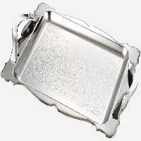 سینی استیل گلدار کوچک نیوهوم کد: NH08-1114