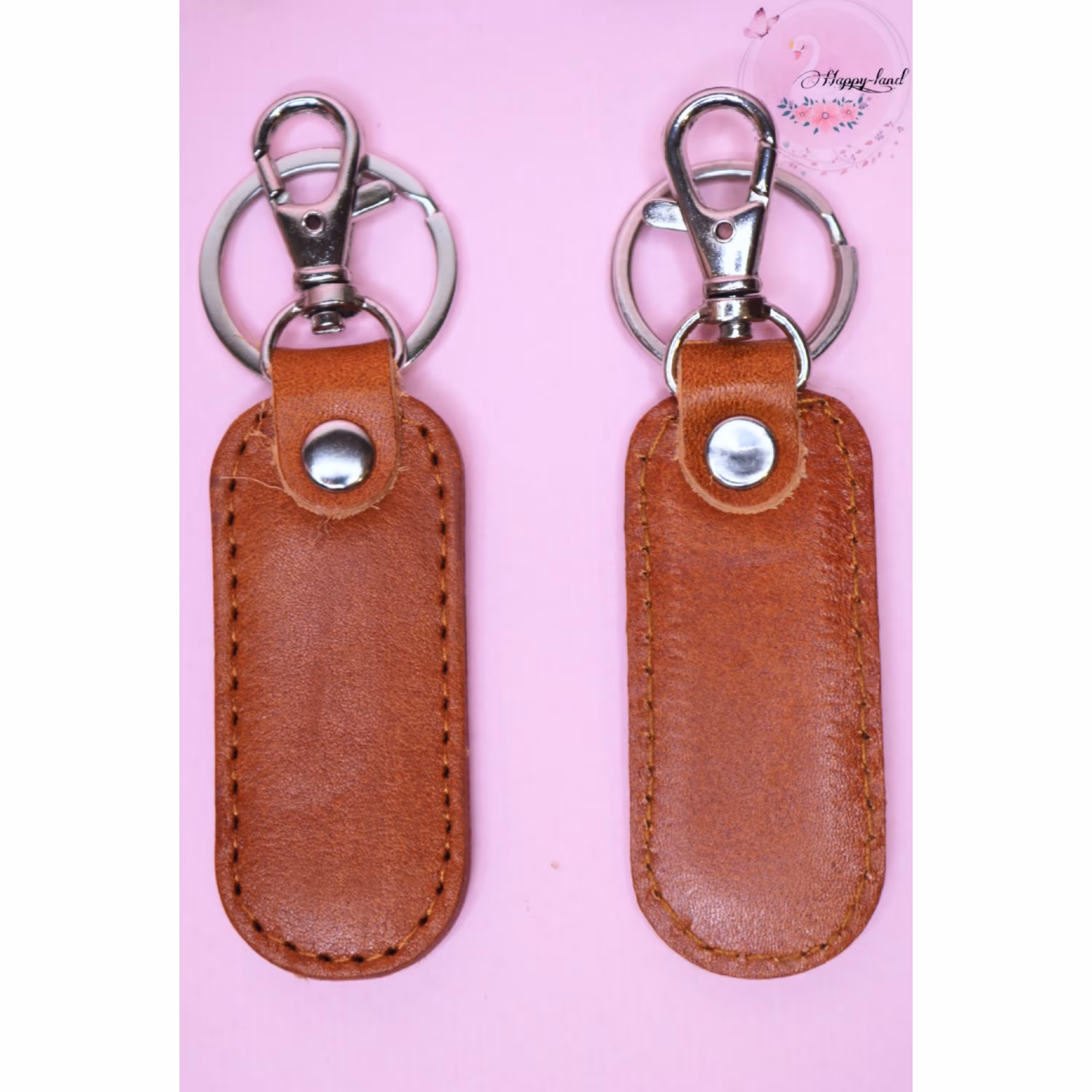 جا کلیدی چرم قهوه‌ای 