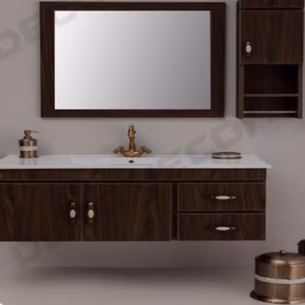 روشویی کابینتی مدل آلن ابعاد 45 در 130 درجه کیفیت عالی دارای آینه و باکس ارسال به سراسر ایران