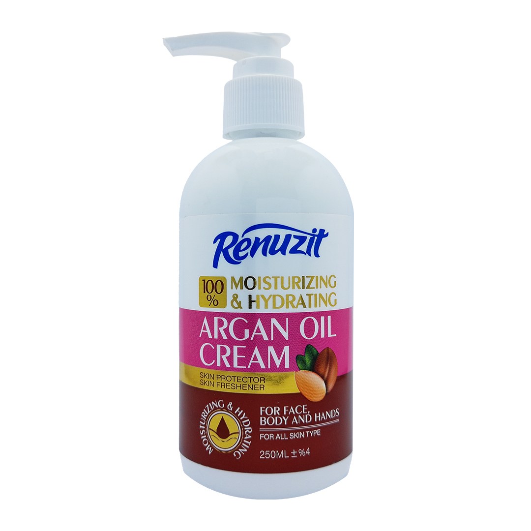 کرم آبرسان و مرطوب کننده رینوزیت حاوی روغن آرگان حجم 250 میلی لیتر