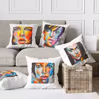 ست کوسن 5 تکه مخمل کد       88