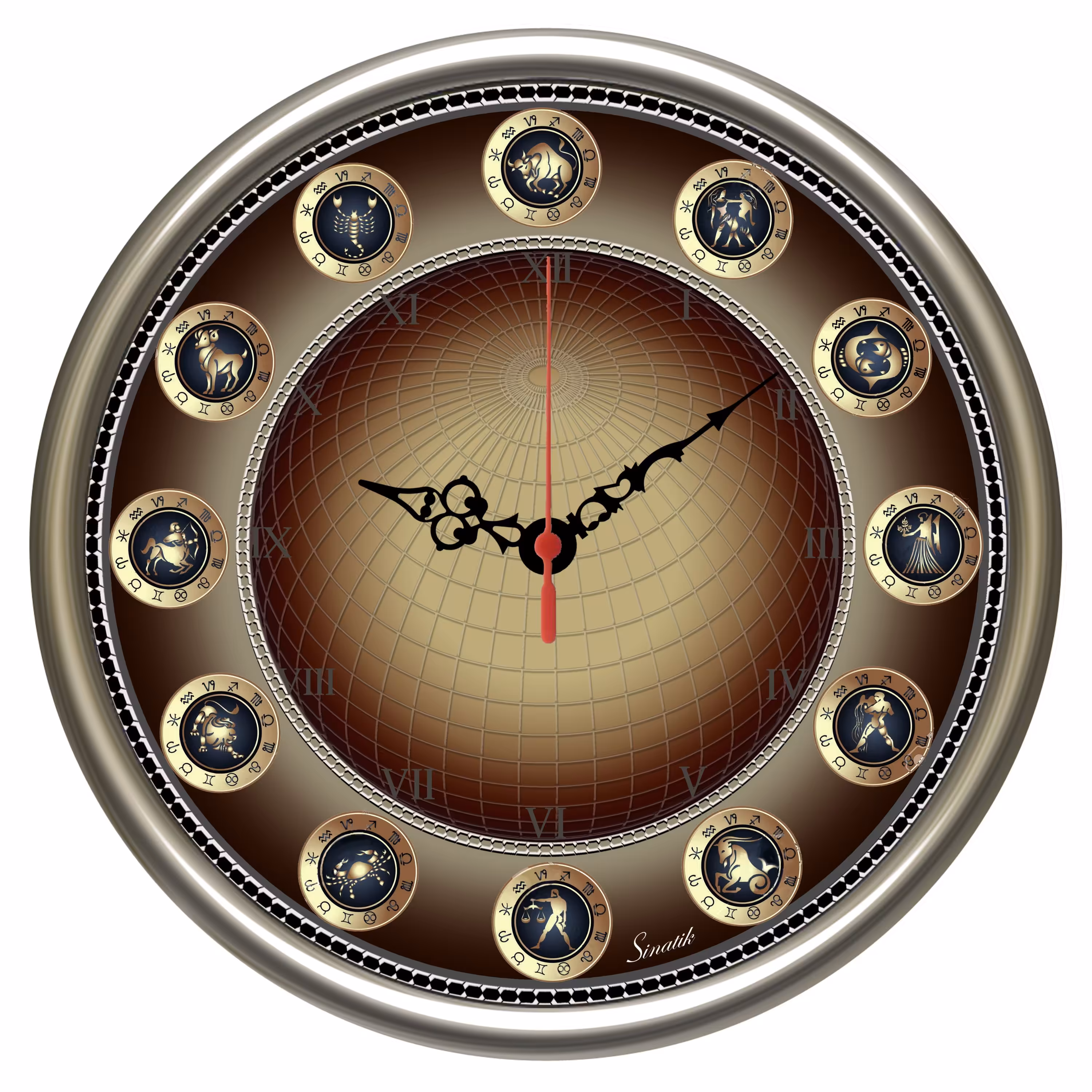 ساعت دیواری 40 سانت مدل فلکی