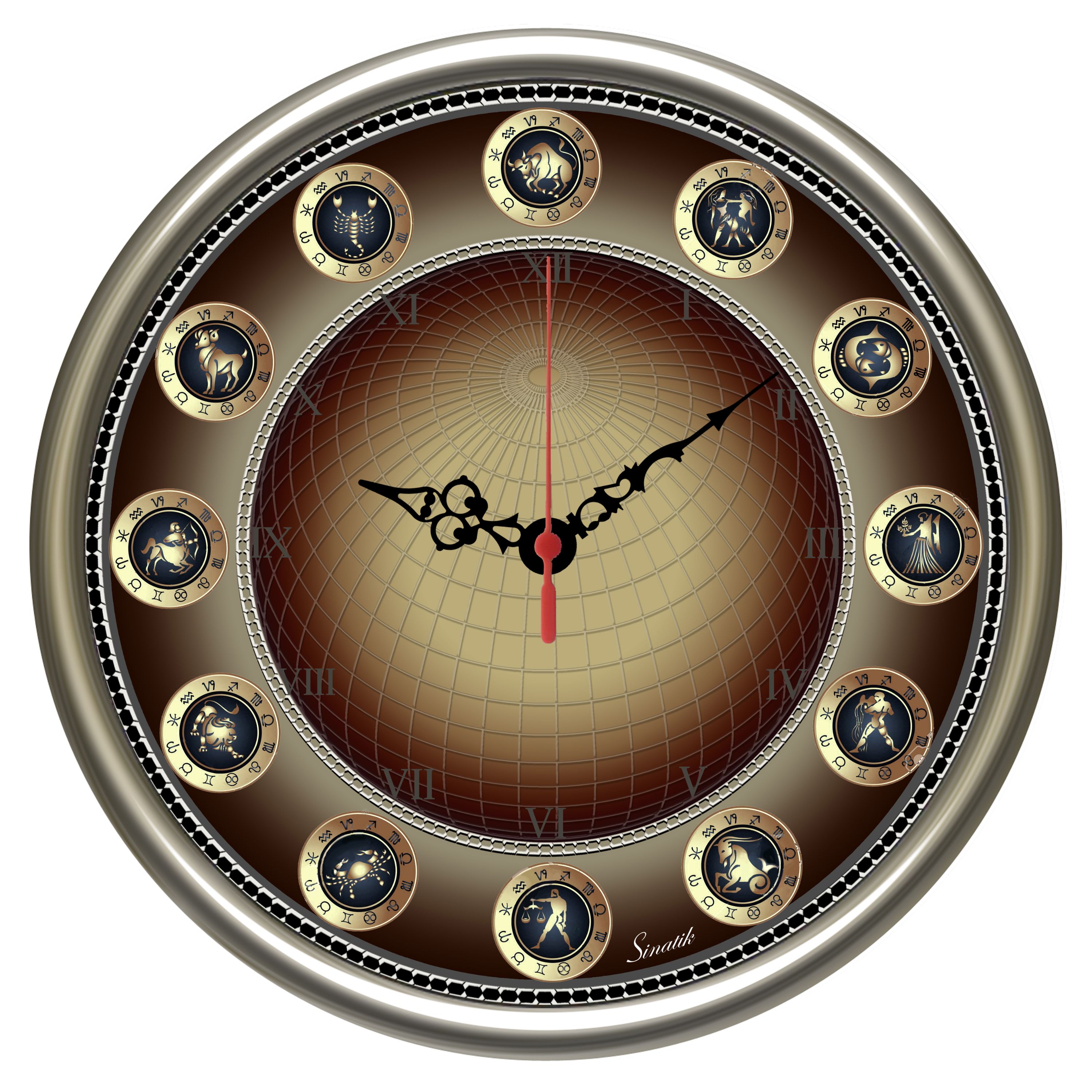 ساعت دیواری 40 سانت مدل فلکی