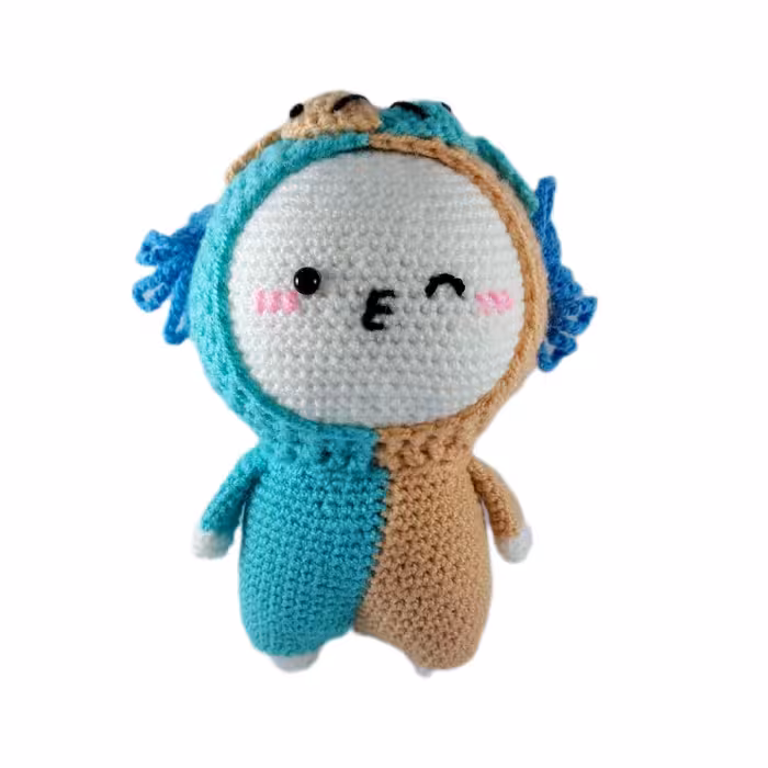 عروسک دست بافت ماه اسفند سمبل ماهی