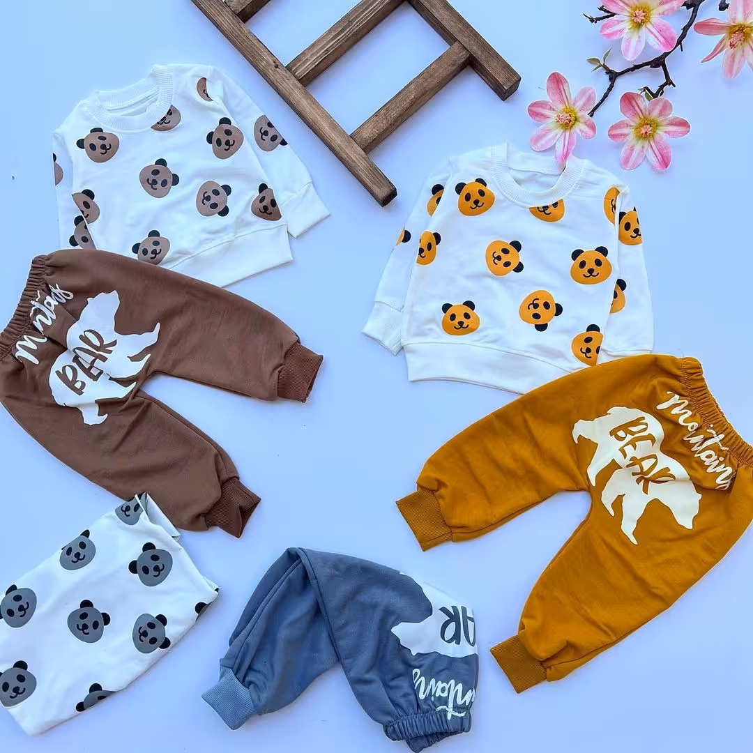 بلوز شلوار تمام چاپ پاندا،جنس پنبه،کیفیت عالی،تنخور بینظیر، قواره دار