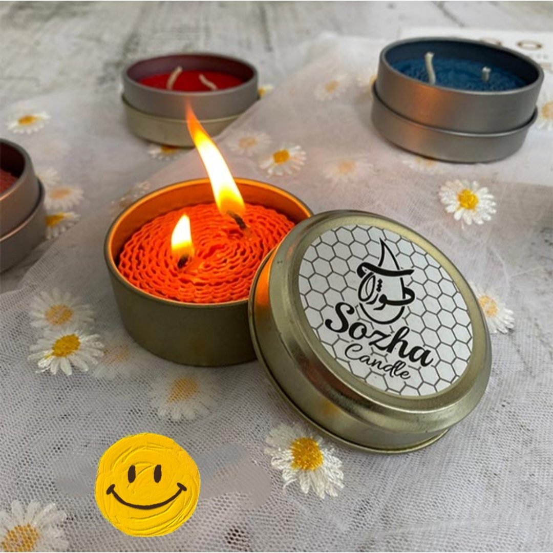 شمع مدل موم قوطی فلزی  (Z