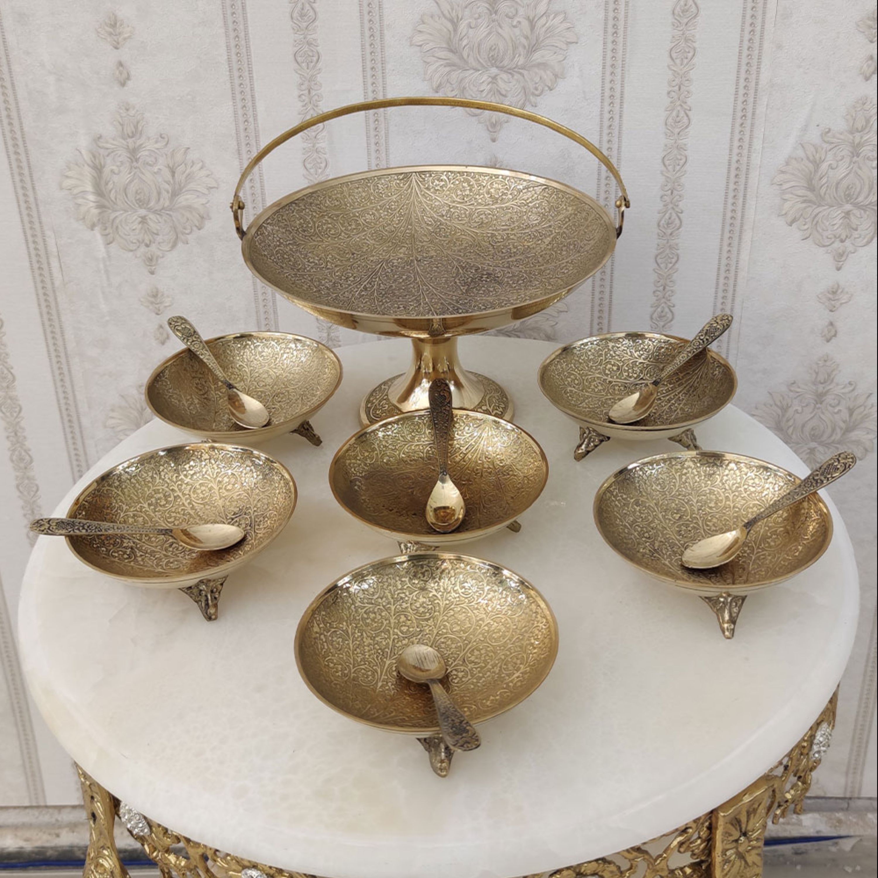 ست پذیرایی انار خوری هفت پارچه کد 3905