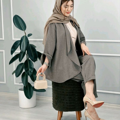 مانتو شلوار زنانه پرشیا مکانیک مدل ست پرناز
