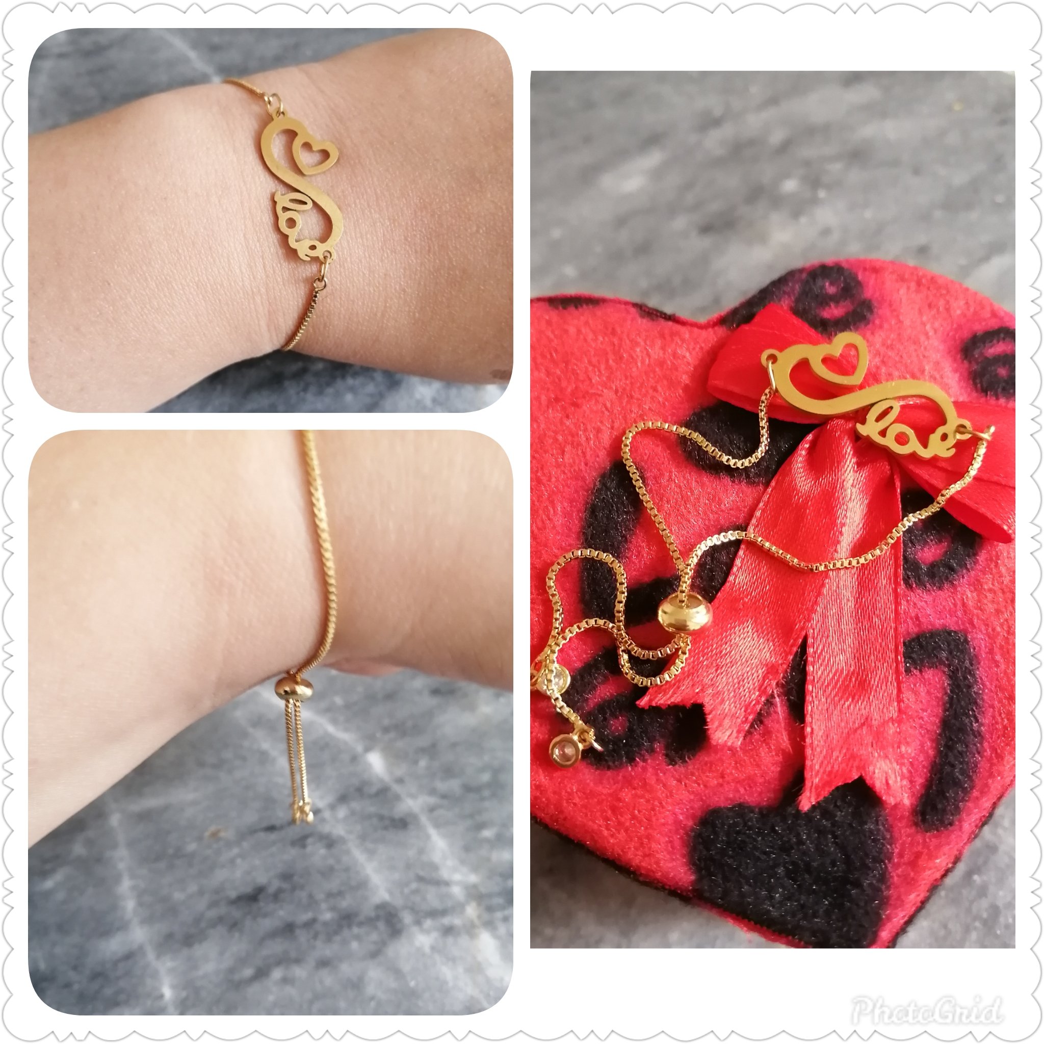 دستبند بینهایت استیل با زنجیر آسانسوری