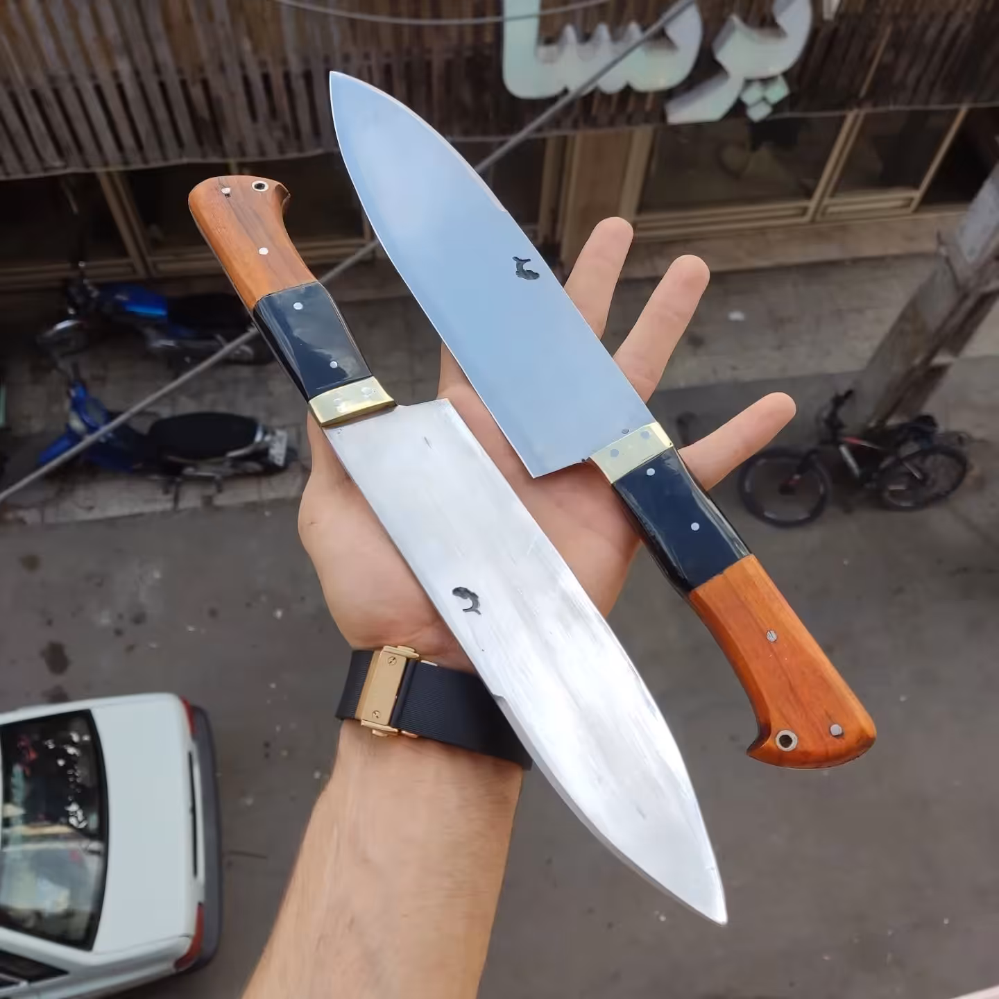 چاقو آشپزخانه راسته استاد عباسی 