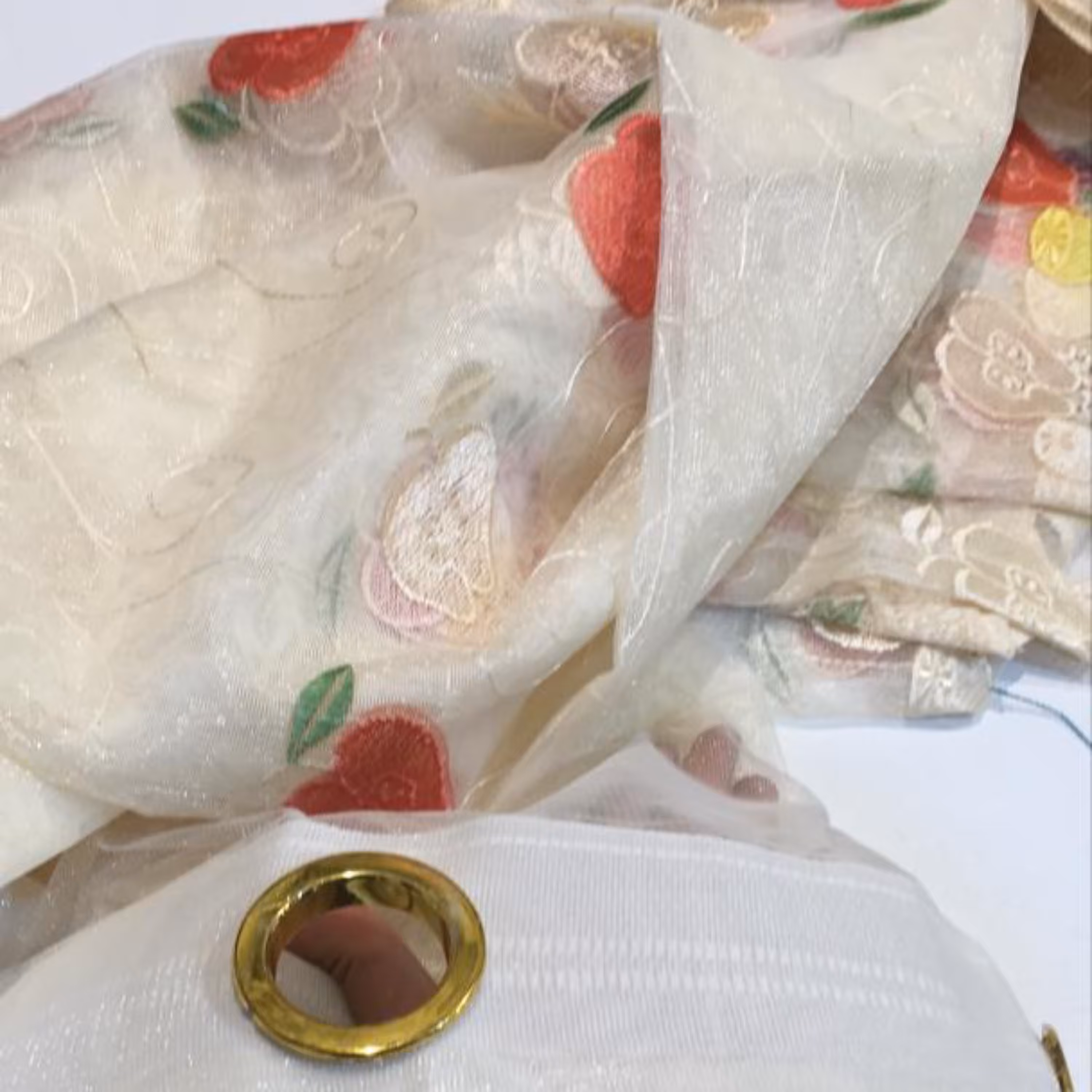 پارچه پرده آشپزخونه با دو متر قد