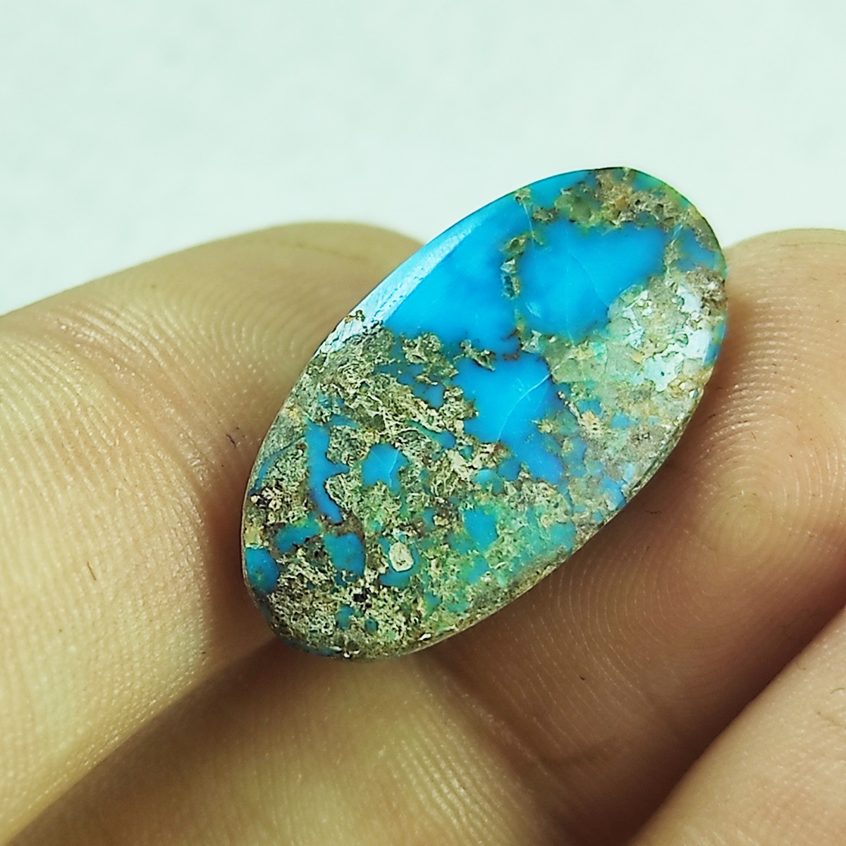 سنگ فیروزه نیشابور طبیعی مدل گرد کد 11525169