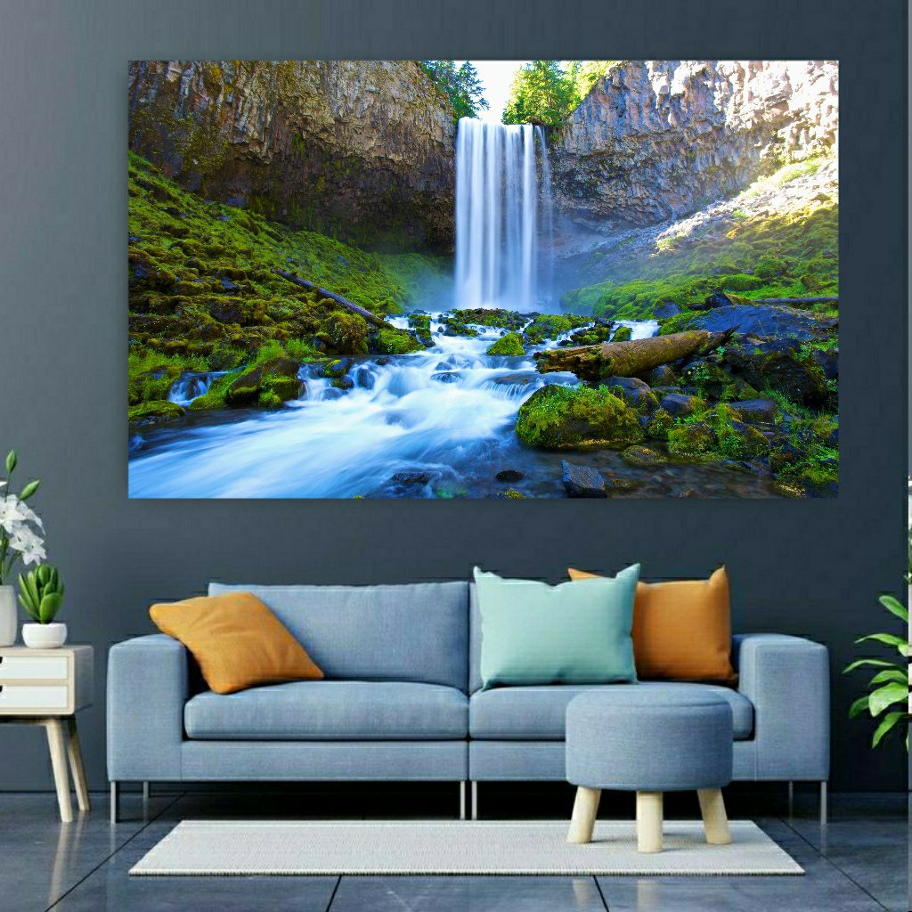 تابلو بوم طرح آبشار زیبا کد v76