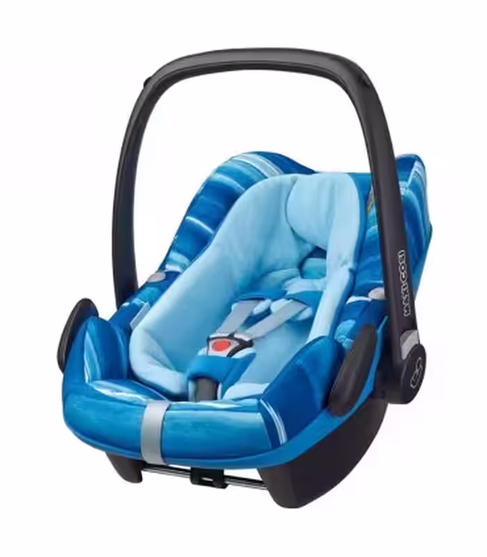کریر / صندلی ماشین نوزاد پبل پلاس آبی طرحدار مکسی کوزی Maxi-Cosi Pebble  Water Blue