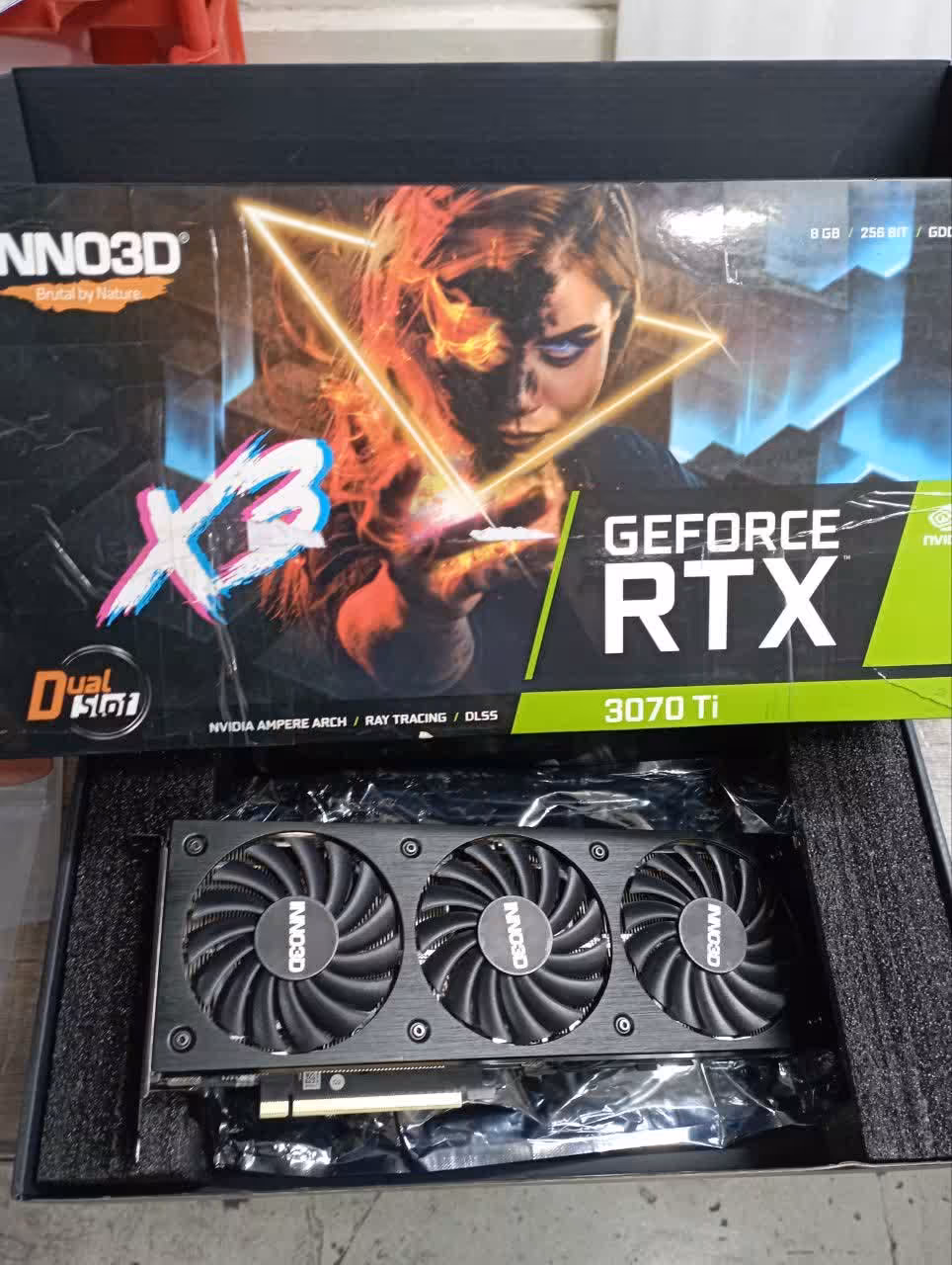 کارت گرافیک اینو تری دی GEFORCE RTX 3070 TI X3 ظرفیت 8 گیگابایت