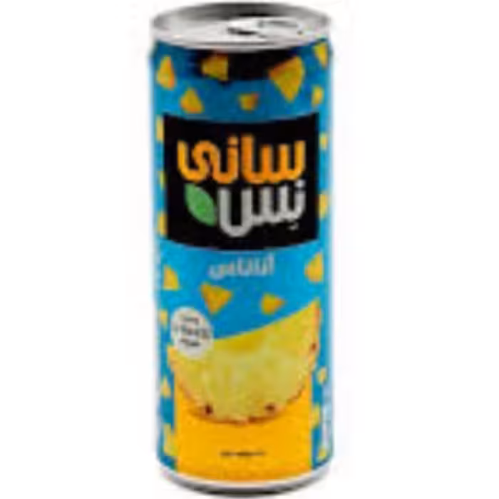 نوشیدنی قوطی سانی نس طعم اناناس 240 میلی گرم خالص