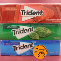 آدامس بدون قند تریدنت  اصلی آمریکایی   با طعم های  نعنایی ساده  نعنایی تند یخی توت فرنگی