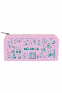 زیپ کیف سایز B5 science صورتی دات نوت