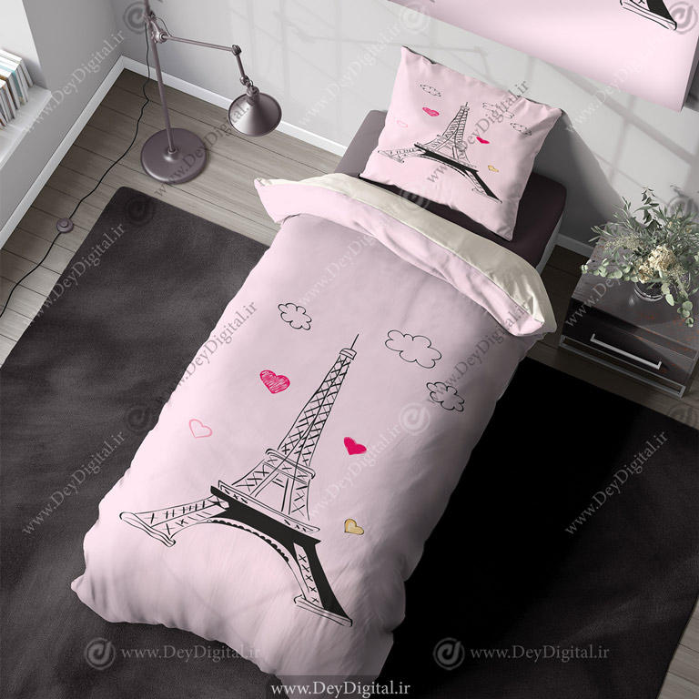 روتختی دخترانه طرح ایفل PK-6741