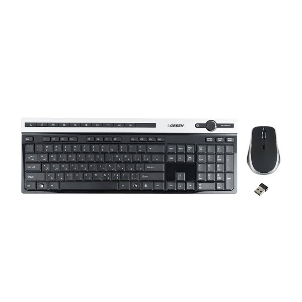 کیبورد و موس بی سیم گرین مدل GKM-505W با حروف فارسی