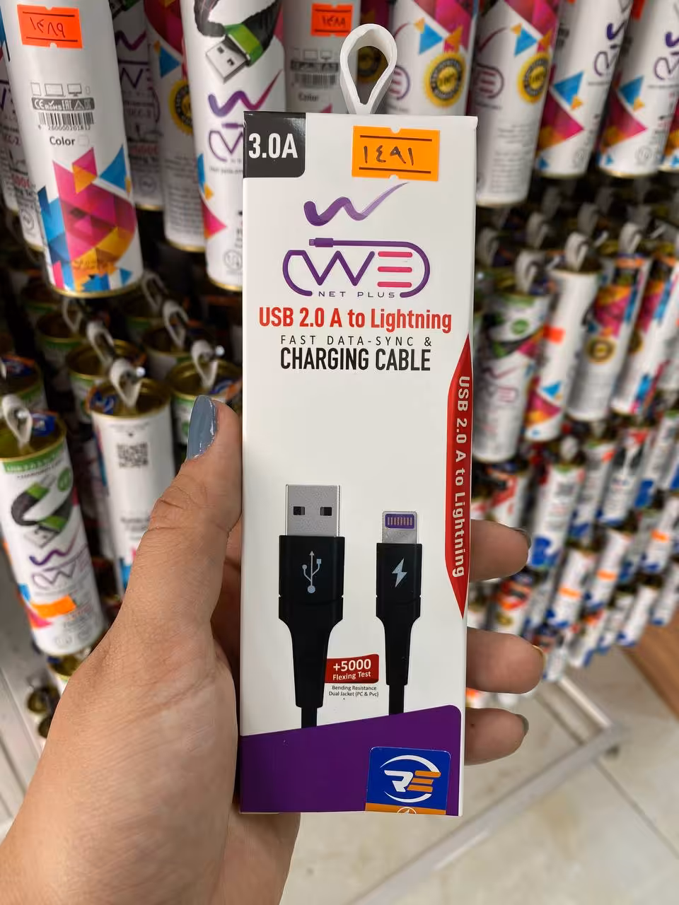 کابل فست شارژ آیفون WENET PLUS  lightning