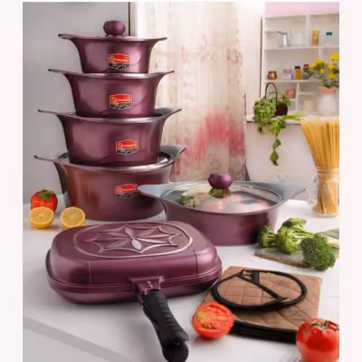 سرویس قابلمه 15پارچه mgs مدل کره ای