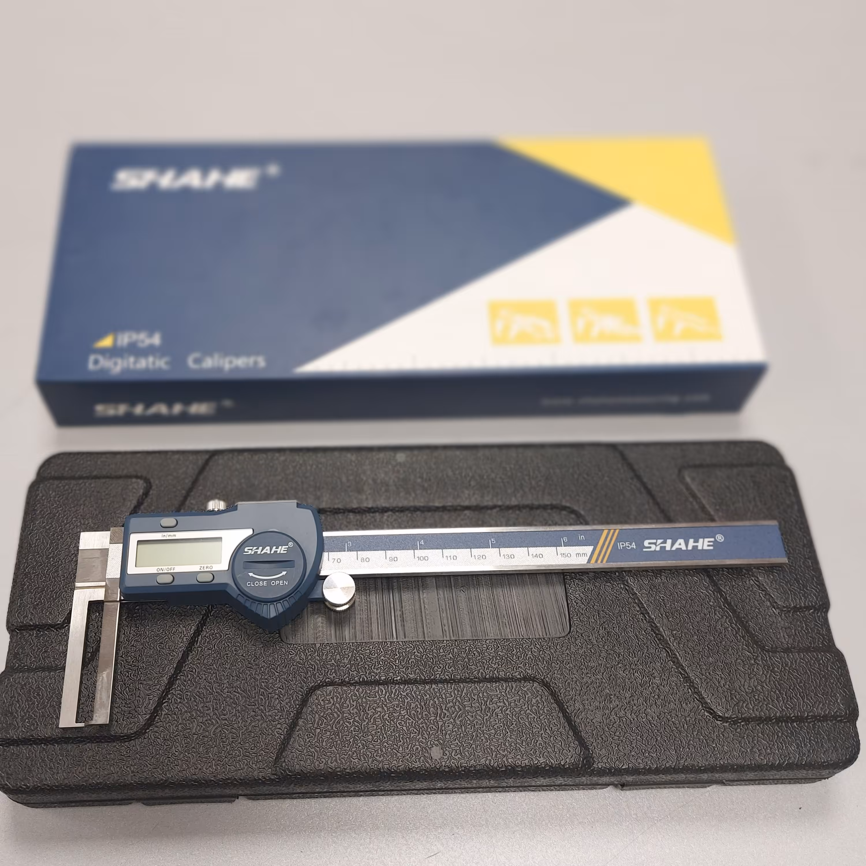 کولیس دیجیتال فک خارج 20cm برند SHAHE عایق رطوبت و حرارتی IP54چین درجه یک