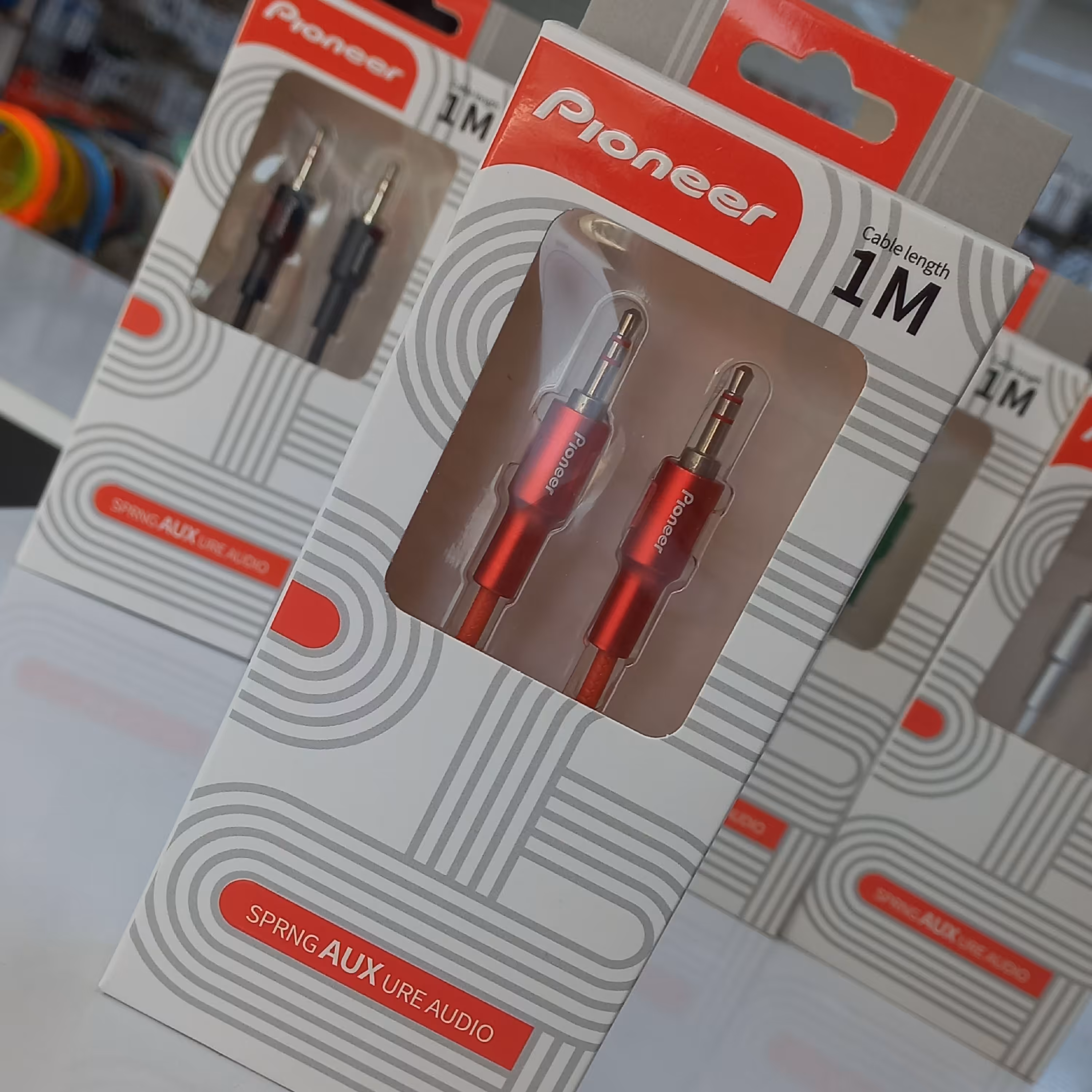 کابل AUX پایونر 1 متری   (هزینه ارسال پس خرید ) 