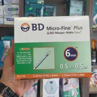 سرنگ انسولین bd حجم 0،5 میل بسته 10 عدد