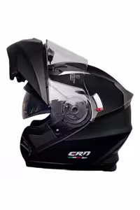 کلاه کاسکت موتورسیکلت مشکی موتور Crn 925 E Ce 2206 فک معتبر سیکلت مات سیاه را باز می کند ایکس اسپید Xspeed